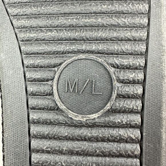 Abercrombie Fitch Faux Fur Slippers Size M/L Criss Cross Slip On Open Toe Shoes* - Picture 10 of 13